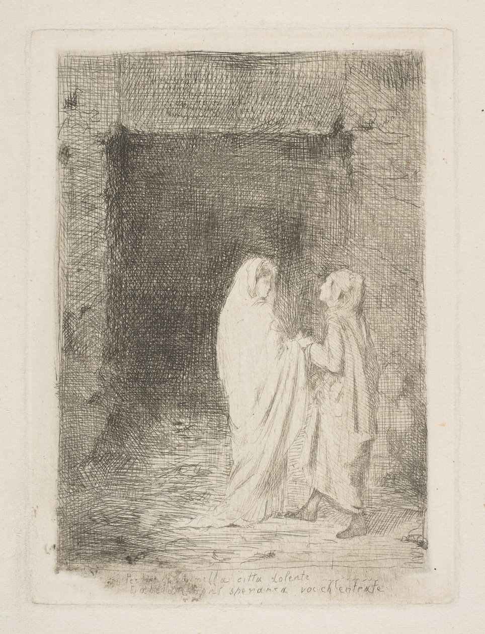 دانتي وفيرجيل ، 1857. بواسطة إدغار ديغا