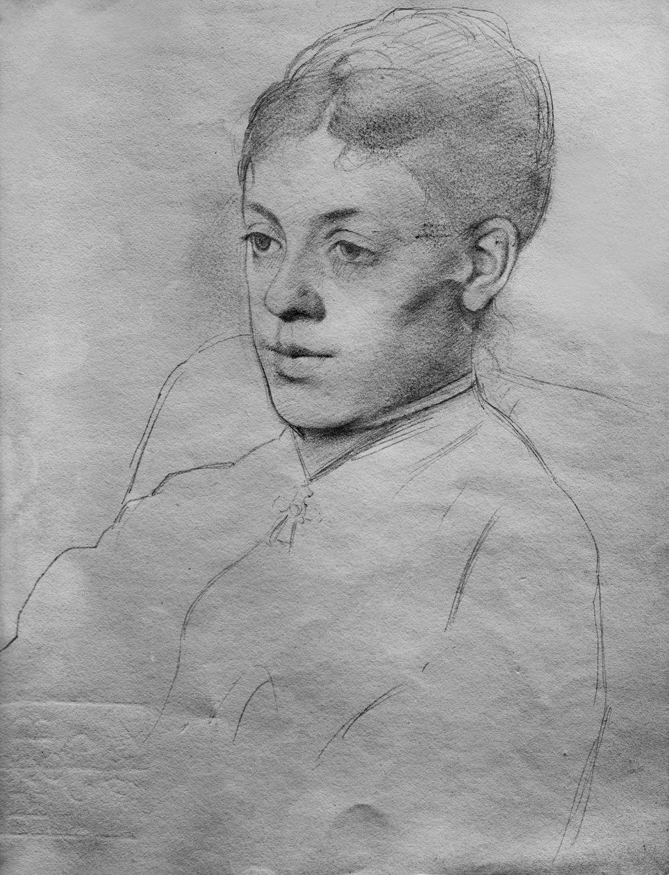 رسم إدغار ديغا (1834-1917)، رسام ونحات فرنسي (1834-1917). الآنسة مالو، حوالي عام 1877. بواسطة إدغار ديغا