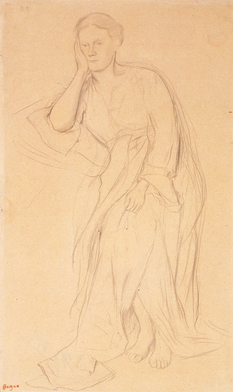 Eugenie Fiocre ، دراسة عن Mlle Fiocre في الباليه المصدر ، c.1867 بواسطة إدغار ديغا