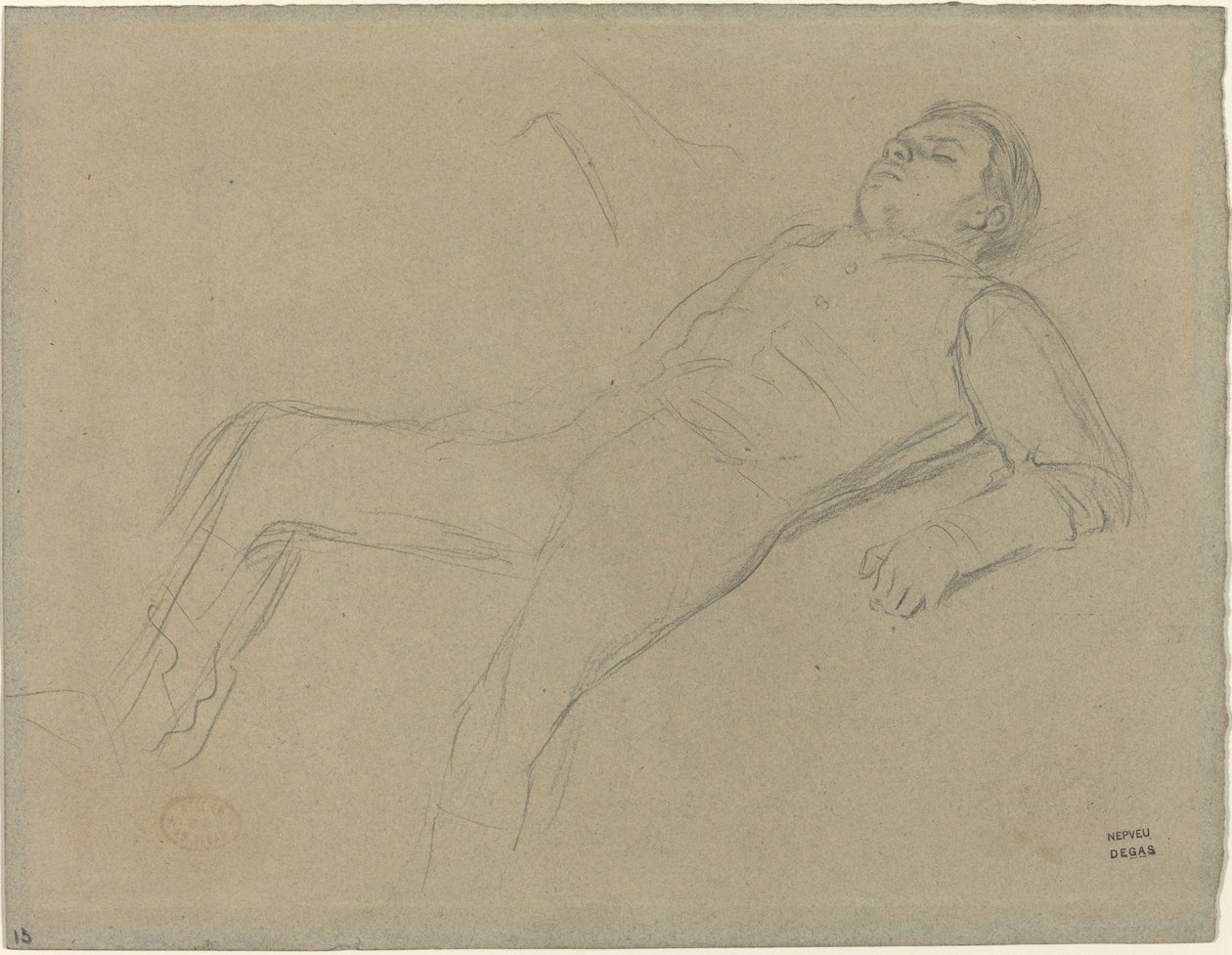 دراسة Fallen Jockey لمشهد من سباق الحواجز: The Fallen Jockey ، ج. 1866. بواسطة إدغار ديغا