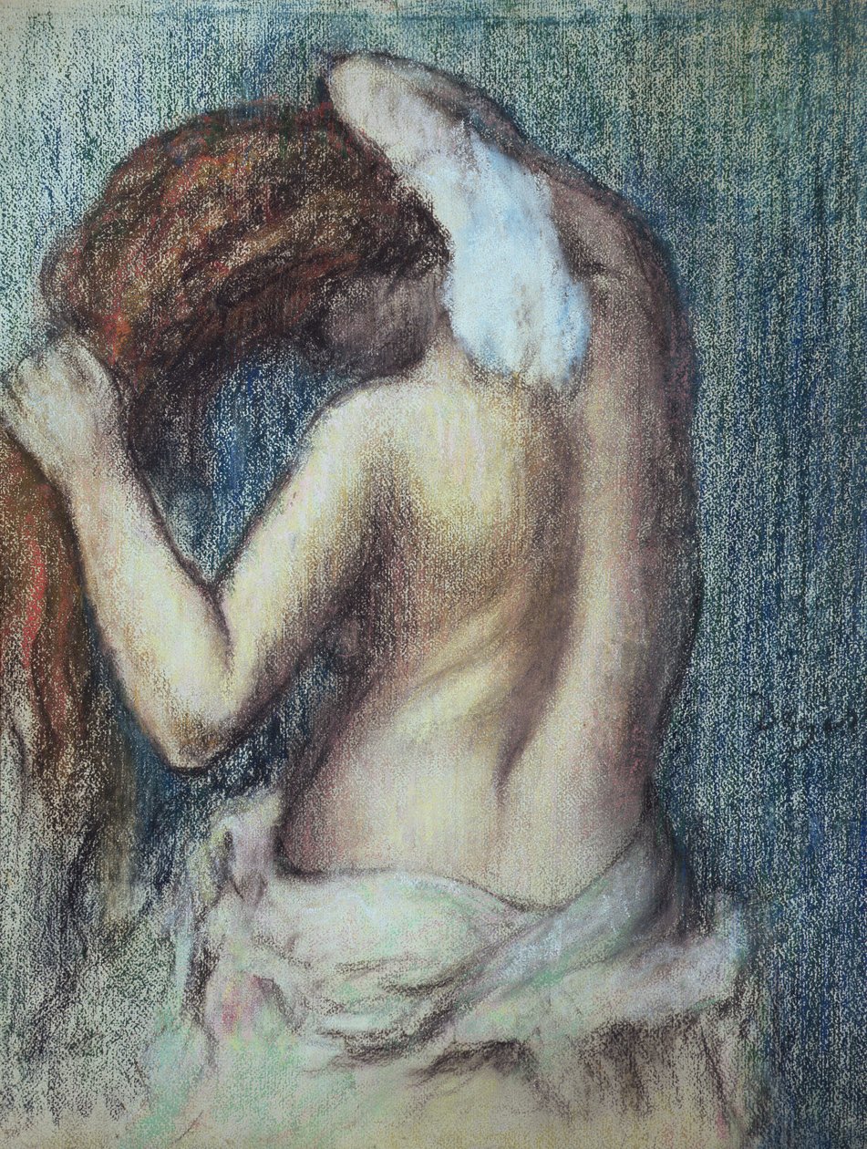 فيم إيه سا تواليت ، حوالي 1895 (باستيل على ورق) بواسطة إدغار ديغا