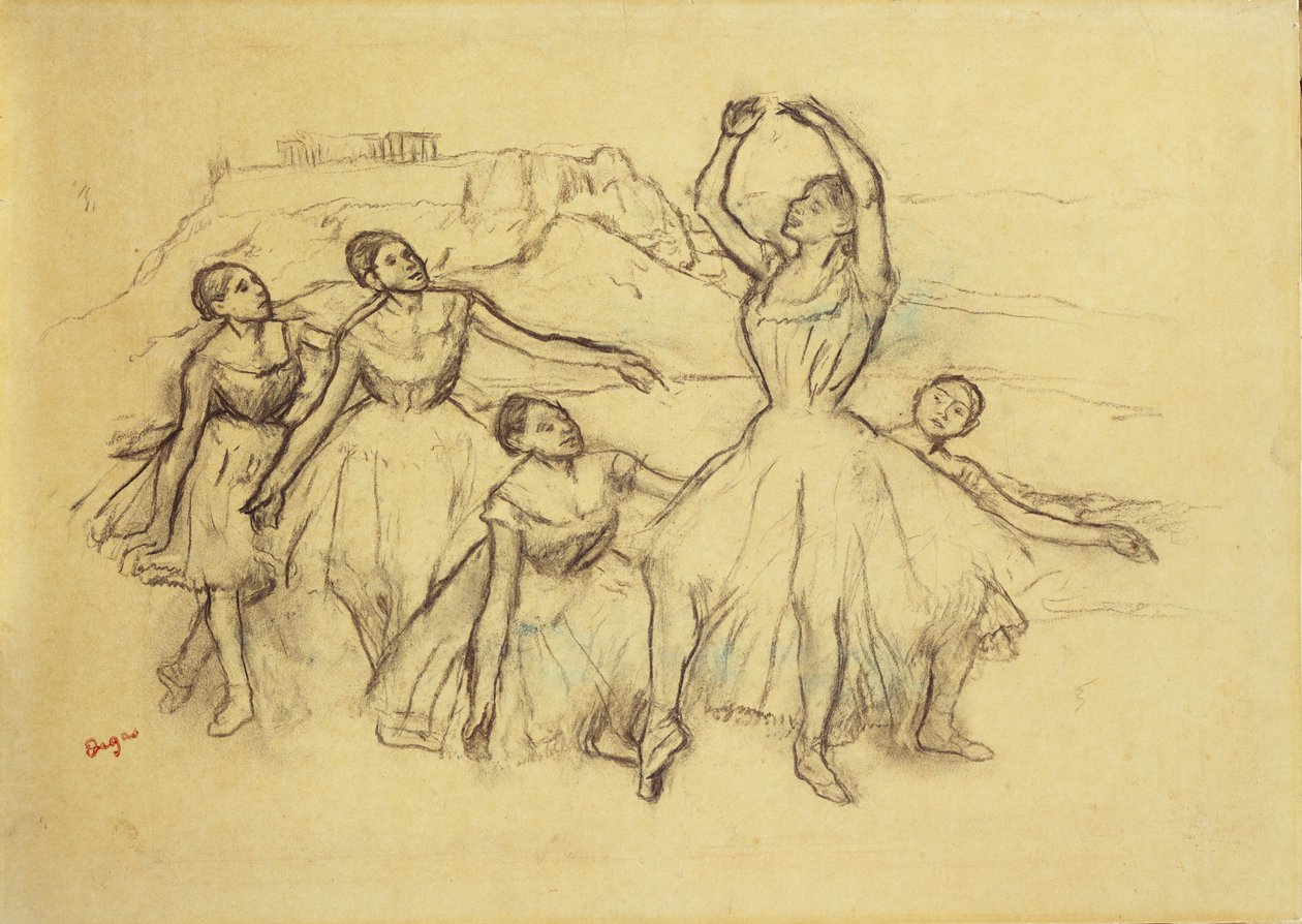 مجموعة الراقصين ، c.1890-95 بواسطة إدغار ديغا