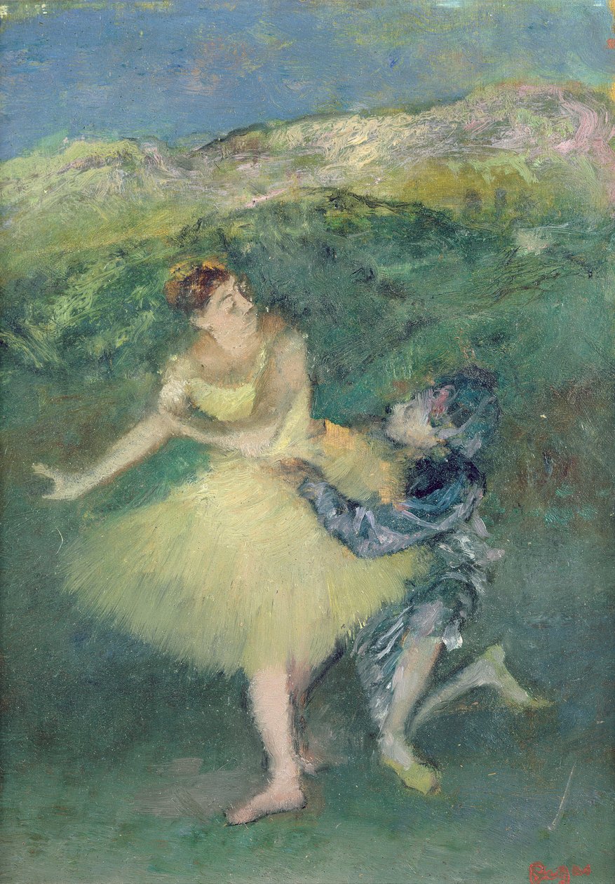 Harlequin and Colombine ، c.1886-90 بواسطة إدغار ديغا
