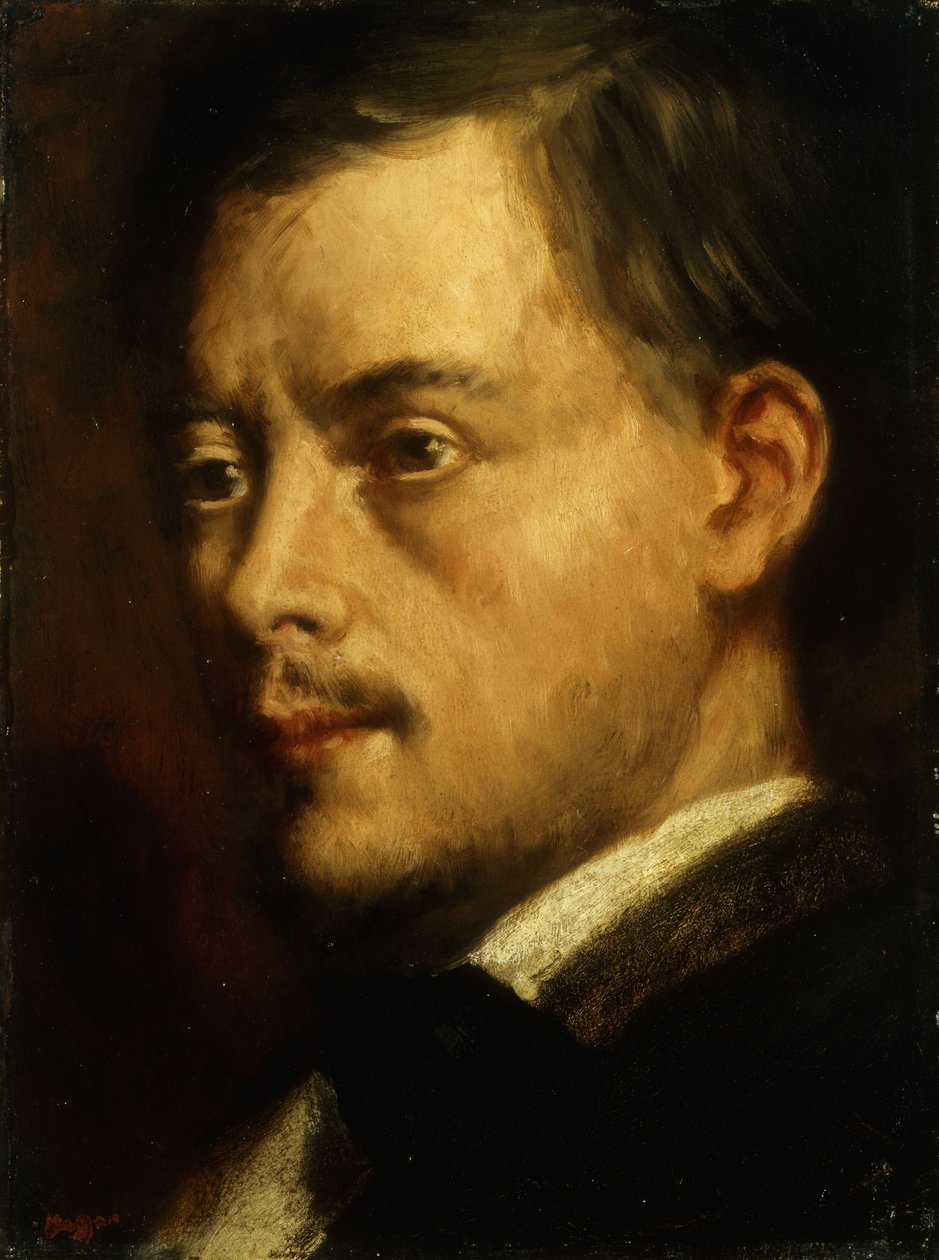رأس رجل رأس الإنسان ، c.1864 بواسطة إدغار ديغا