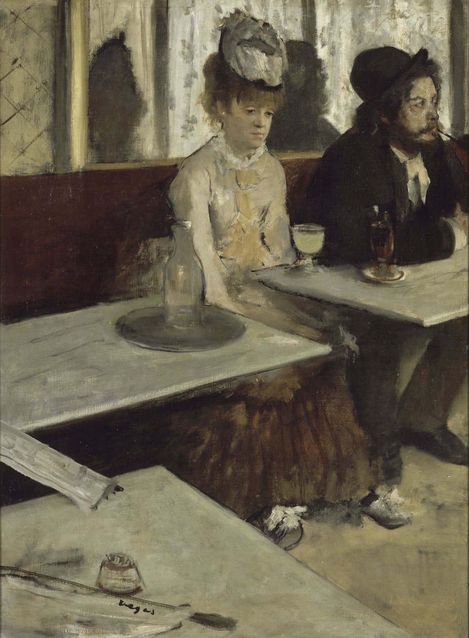 في مقهى Absinthe ، 1873 بواسطة إدغار ديغا