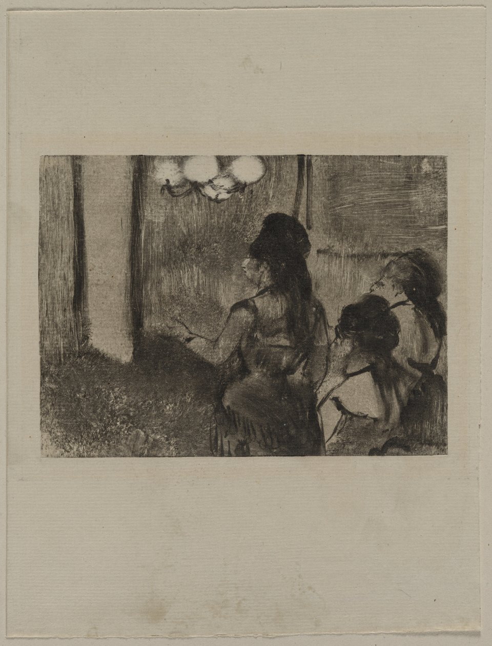 في الصالون ، ج. 1880. بواسطة إدغار ديغا