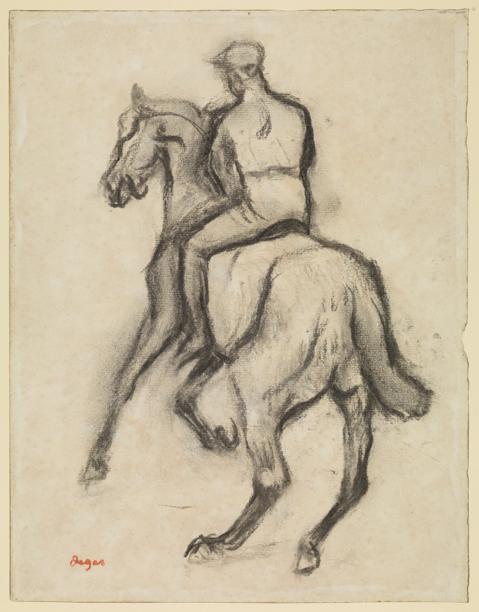 رجل على ظهور الخيل ، ج 1888 بواسطة إدغار ديغا