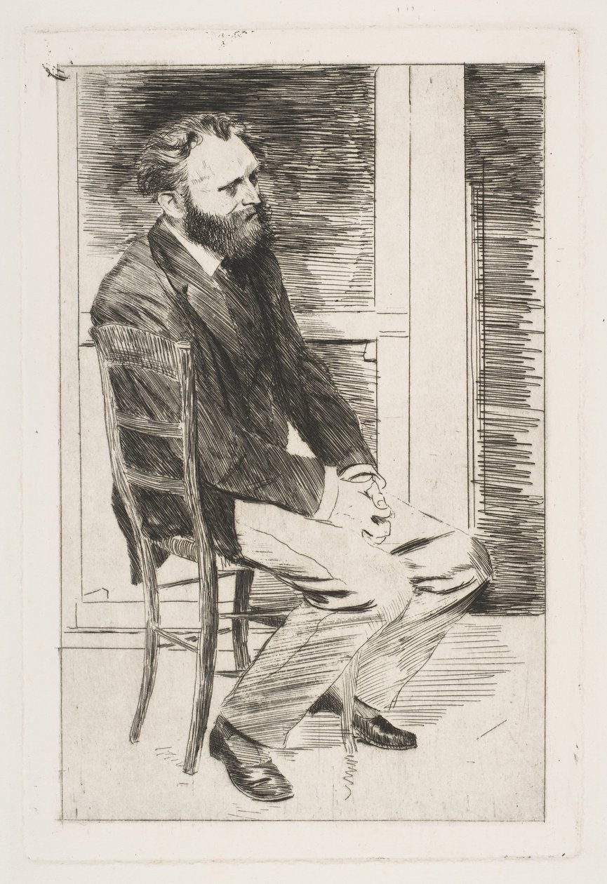 مانيت جالس ، تحول إلى اليمين ، 1864-1865. بواسطة إدغار ديغا