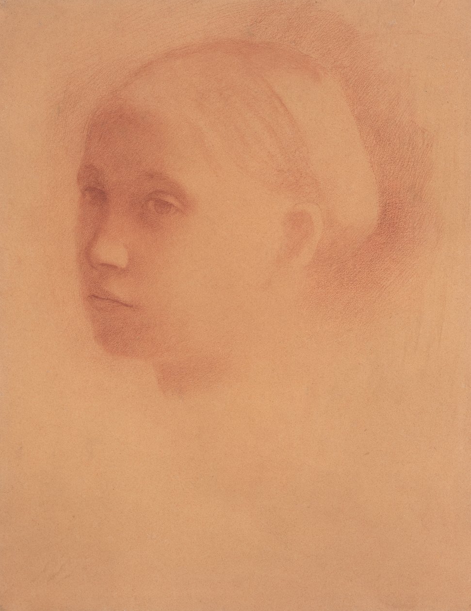 مارغريت ديغا في صورة طفلة، حوالي عام 1854 (على ورق متفائل) بواسطة إدغار ديغا
