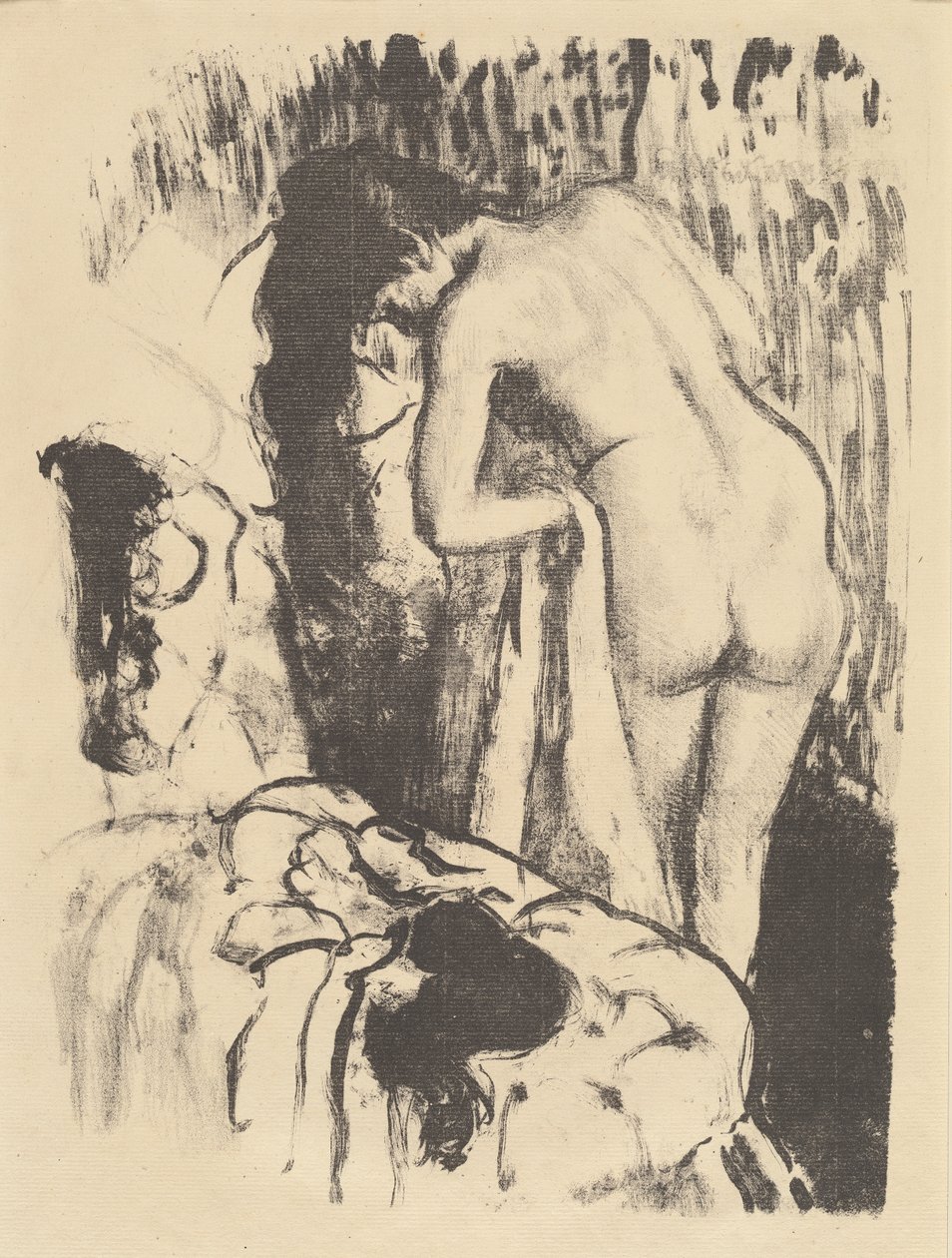 امرأة عارية واقفة ، تجفيف نفسها (Femme nue debout ، a sa sapetette) ، c.1890 بواسطة إدغار ديغا