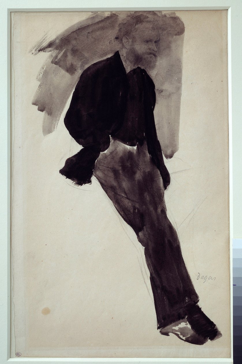 صورة لإدوارد مانيه الرسم في الصين الحبر غسل إدغار ديغا (1834-1917) حوالي 1860 الشمس. 0،35 × 0،20 م باريس. متحف أورساي بواسطة إدغار ديغا
