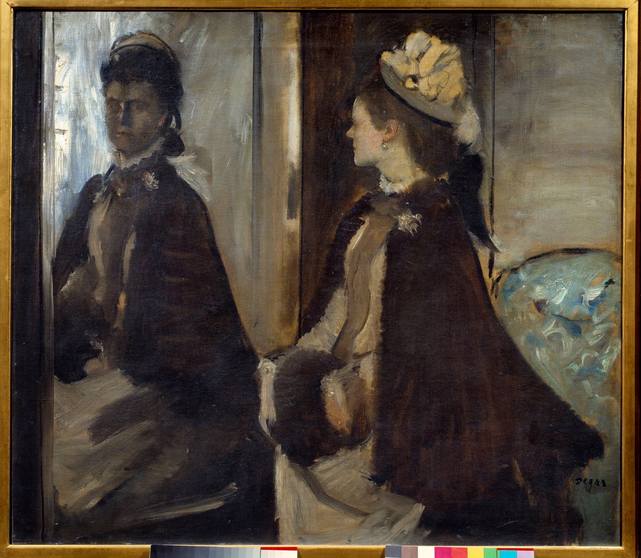 صورة مدام جانتود (١٨٥١-١٩٢٩) في المرآة. رسم إدغار ديغا (1834-1917) بواسطة إدغار ديغا