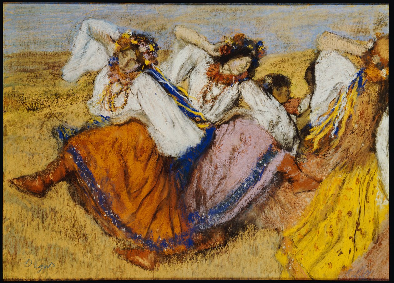 الراقصون الروس ، c.1895 بواسطة إدغار ديغا