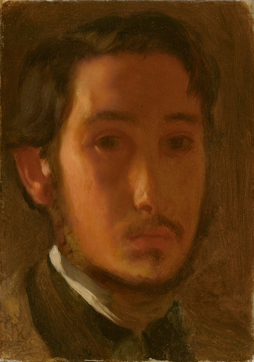 صورة ذاتية مع ذوي الياقات البيضاء ، ج. 1857. بواسطة إدغار ديغا