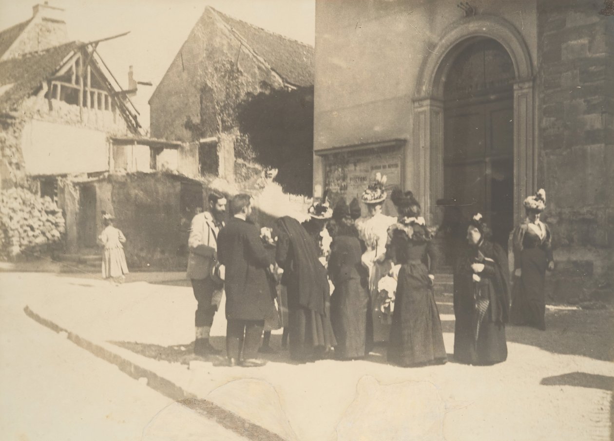 مشهد الشارع ، La-Queue-en-Brie Val-de-Marne ، كاليفورنيا. 1896. بواسطة إدغار ديغا