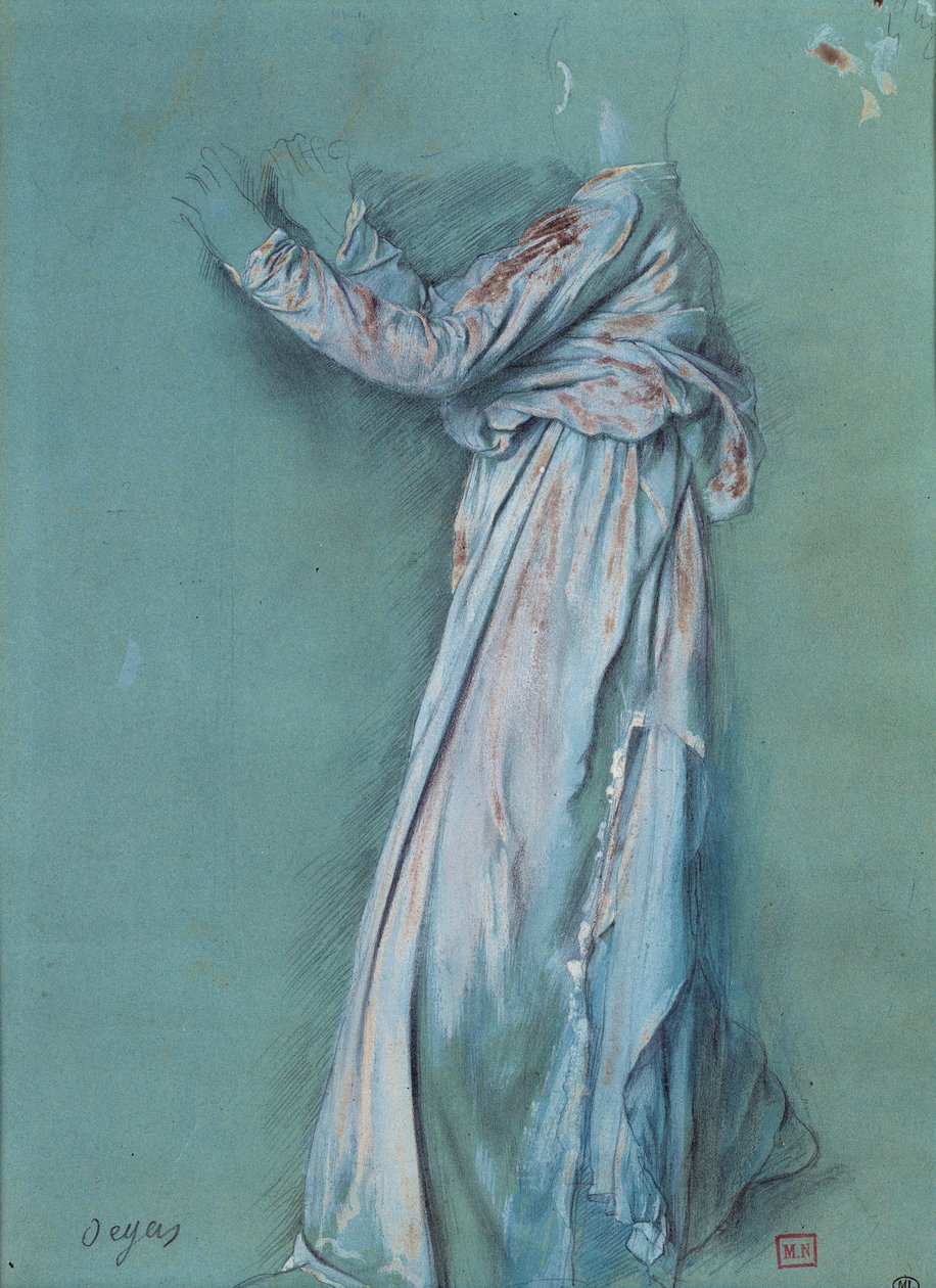 دراسة ستارة امرأة لفيلم "سميراميس" (حوالي 1860 - 62). رسم إدغار ديغا (1834-1917) بواسطة إدغار ديغا