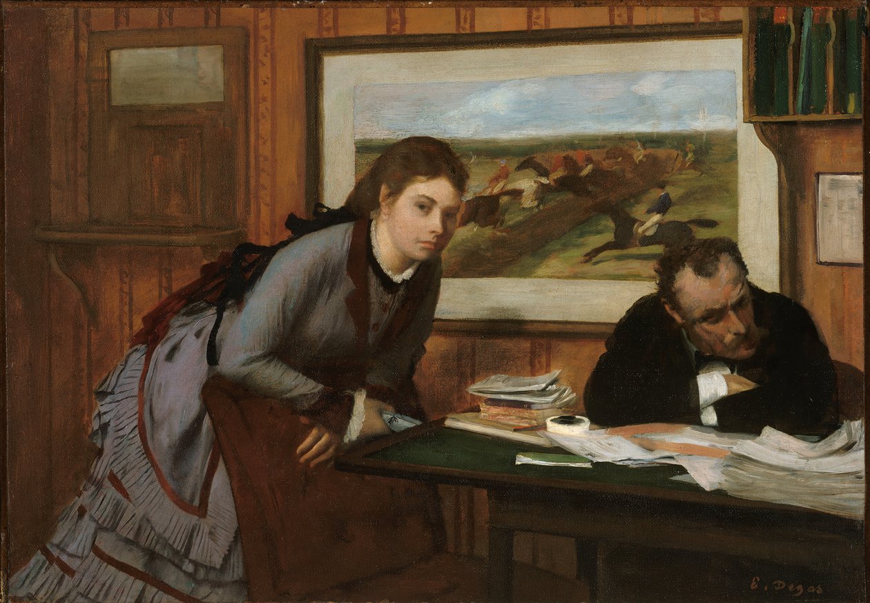 Sulking ، كاليفورنيا. 1870. بواسطة إدغار ديغا