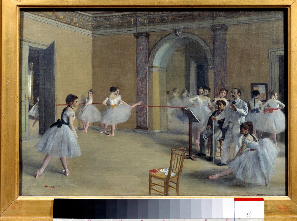 بهو الرقص في Opera Rue Le Peletier بواسطة إدغار ديغا