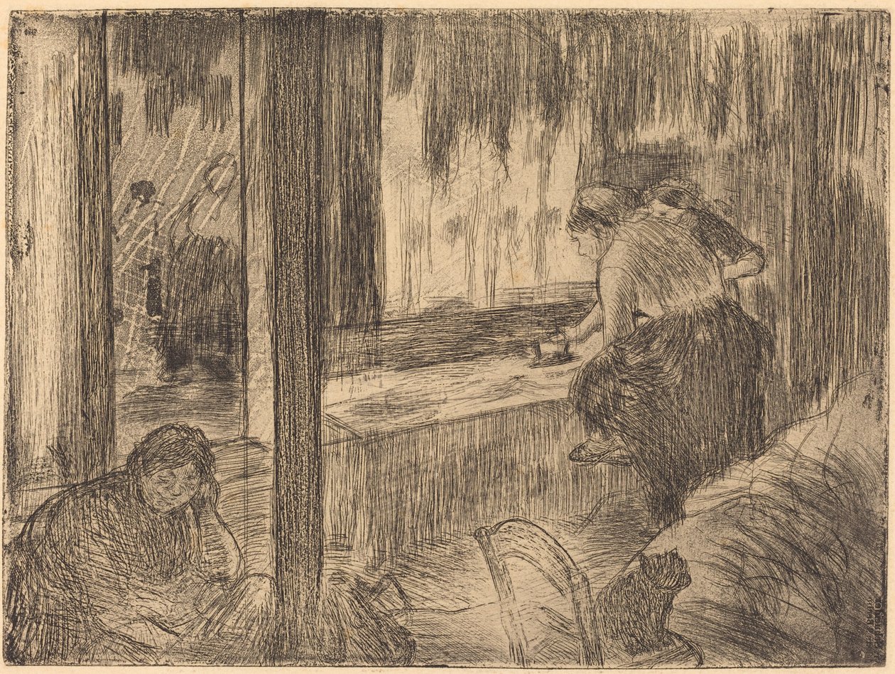 المغاسل The Laundresses The Ironing ، 18791880. بواسطة إدغار ديغا