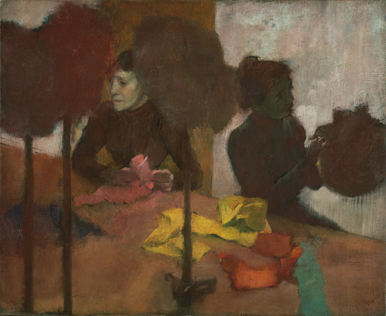 The Milliners ، حوالي 1882-1905 (زيت على قماش) بواسطة إدغار ديغا
