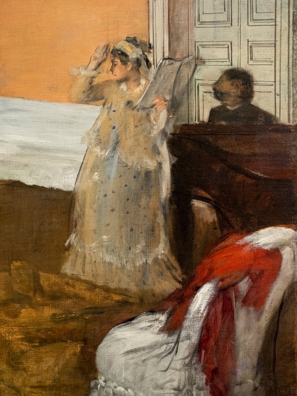 تكرار الأغنية (تفصيل). حوالي عام 1869. زيت على قماش. بواسطة إدغار ديغا