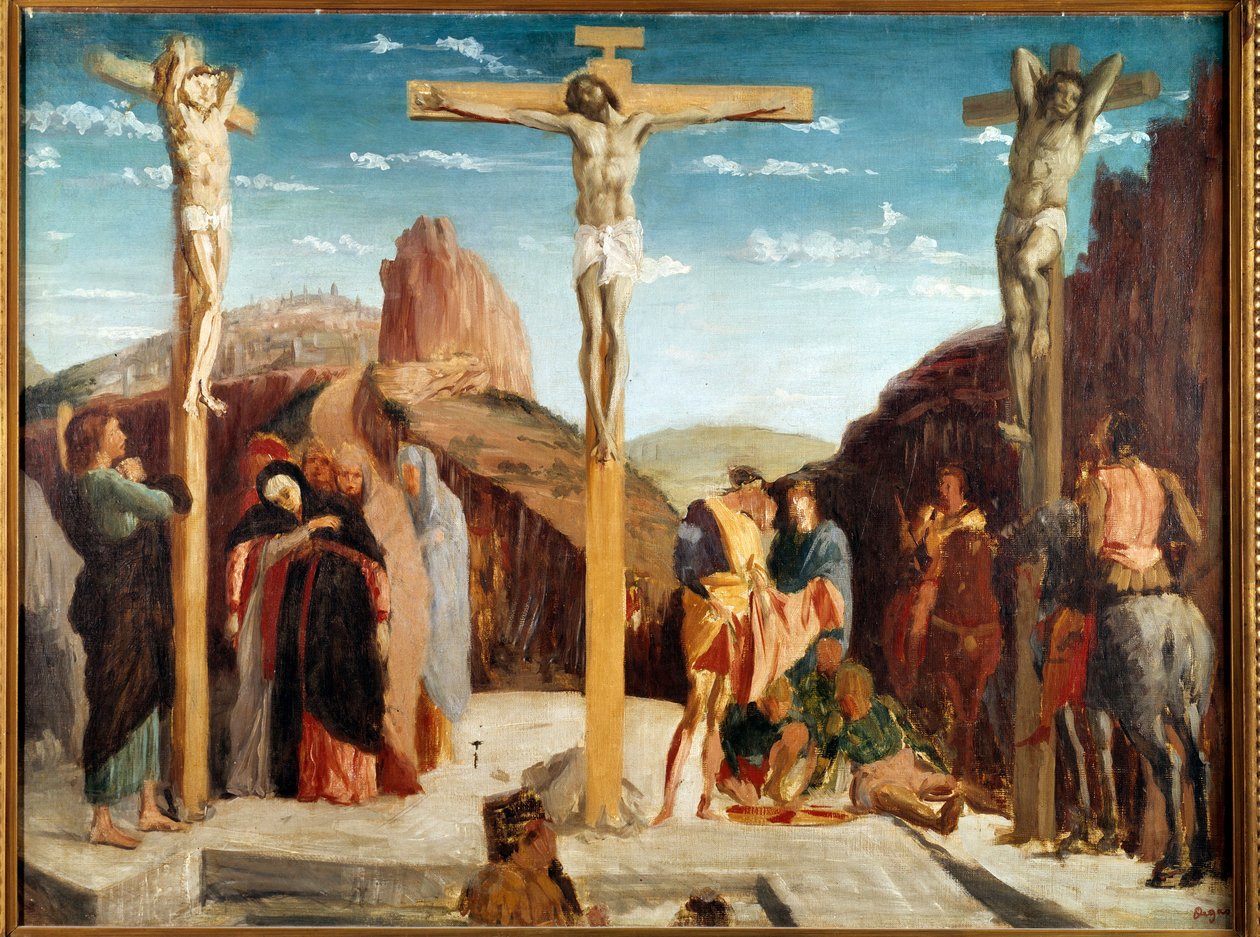 النسخة الانطباعية من لوحة أندريا مانتيجنا. رسم إدغار ديغا (1834-1917) 1861 صن. أبراج 0،69x0،92m متحف الفنون الجميلة بواسطة إدغار ديغا