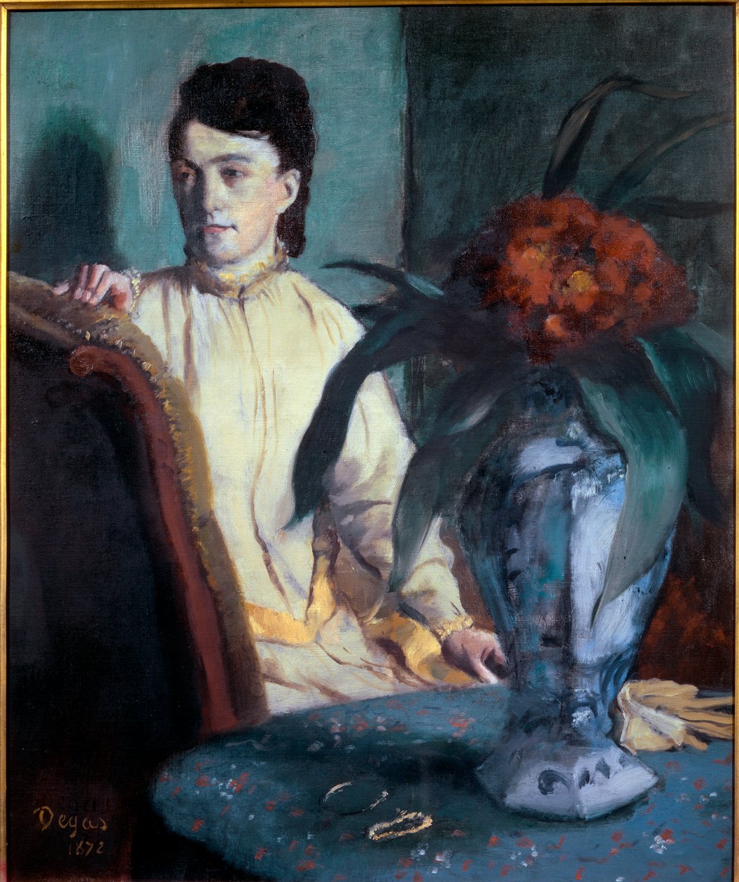 Woman with a Chinese vase بواسطة إدغار ديغا