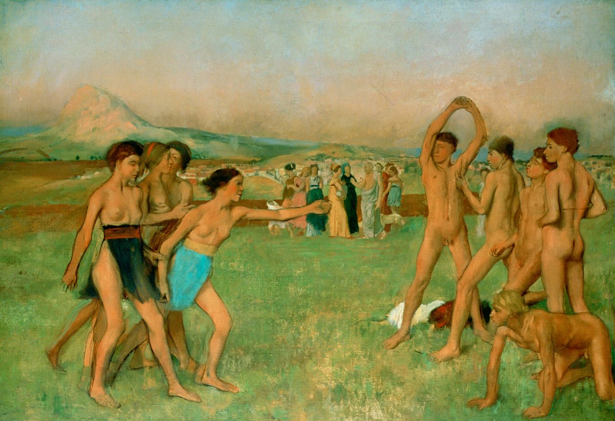 تمرين يونغ سبارتانز ، 1860 بواسطة إدغار ديغا