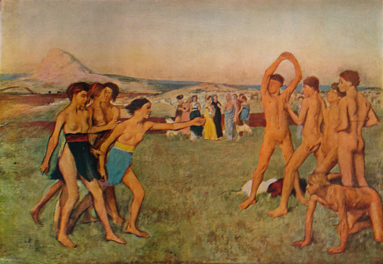 تمرين يونغ سبارتانز ، 1860 ، 1932 بواسطة إدغار ديغا