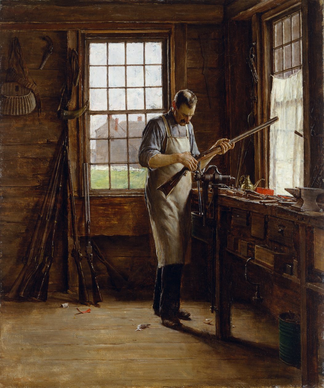 متجر Gunsmith ، c.1890-95 بواسطة إدغار ملفيل وارد