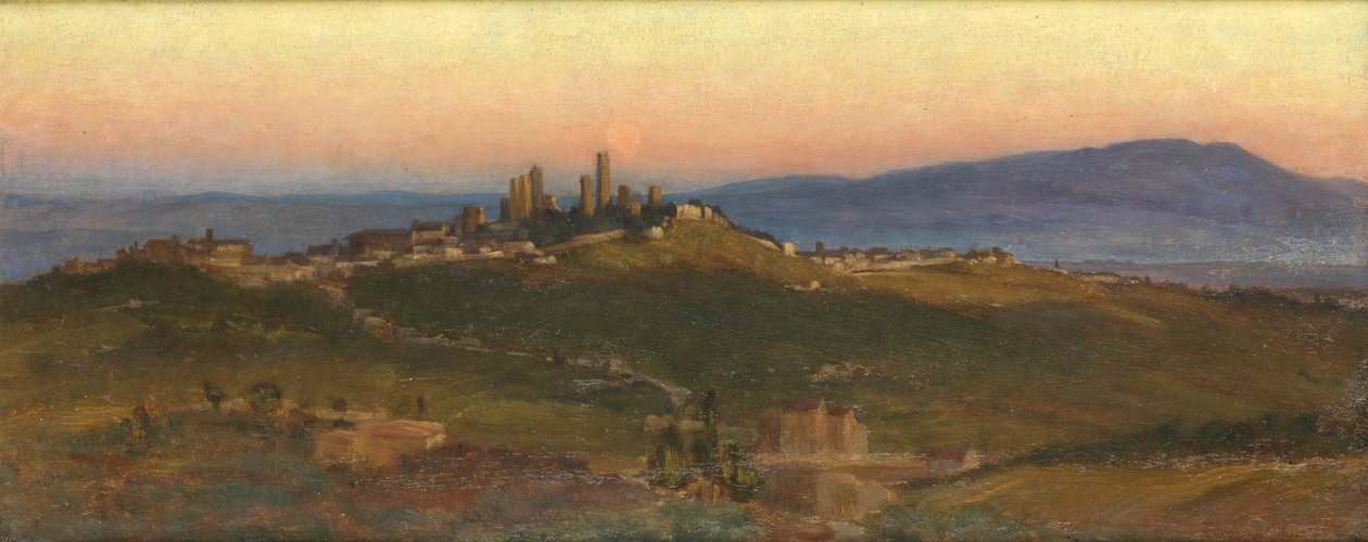 سان جيمينيانو ، 1898 بواسطة إديث ريدلي كوربيت