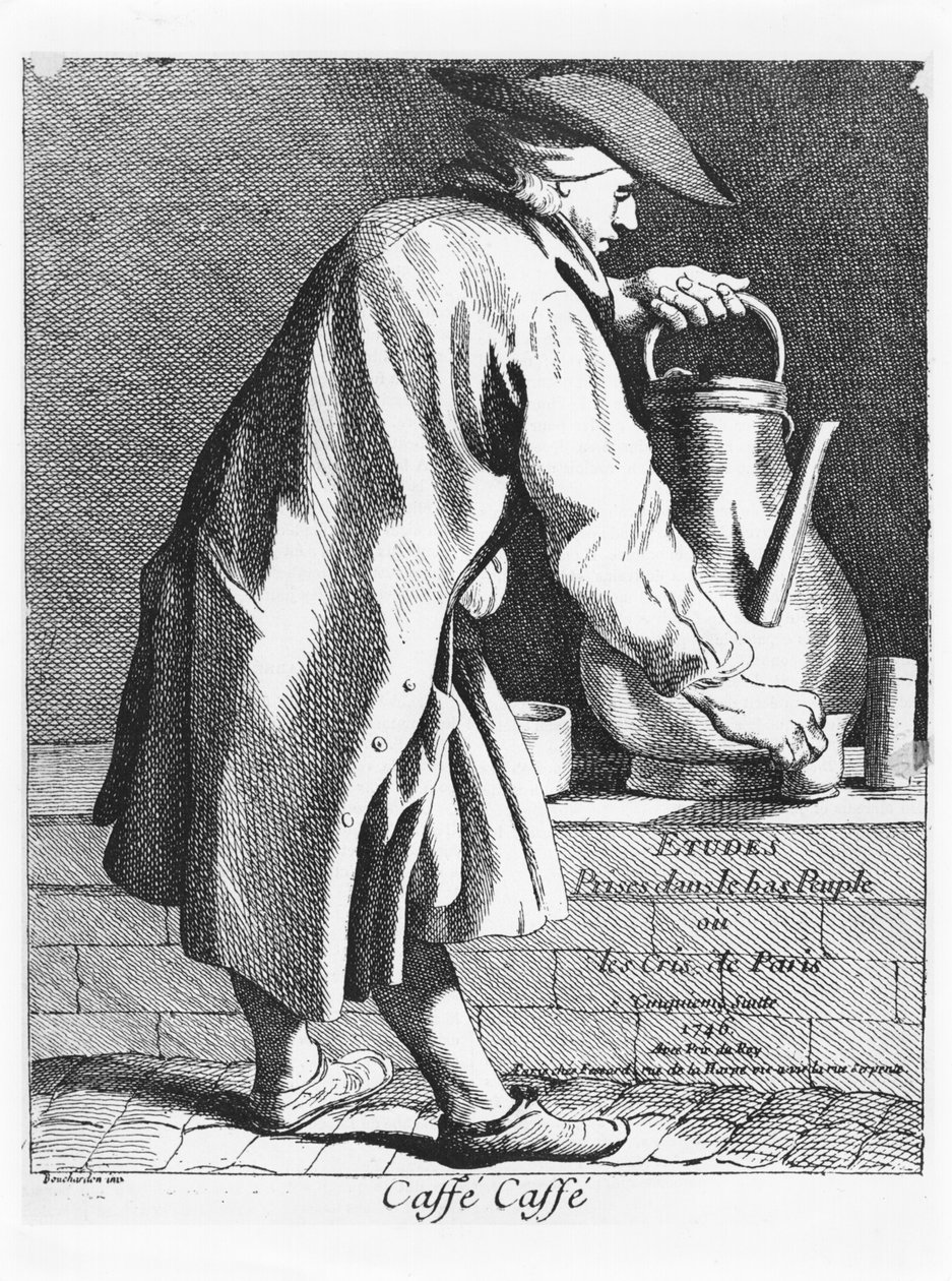 بيع القهوة من مسلسل Les Cris de Paris 1746 بواسطة إدم بوشارون