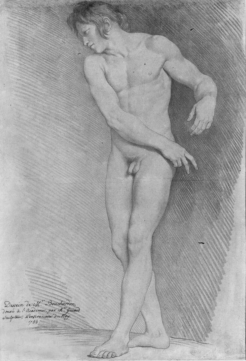 عارية عارية إلى اليسار ، 1755 بواسطة إدم بوشارون