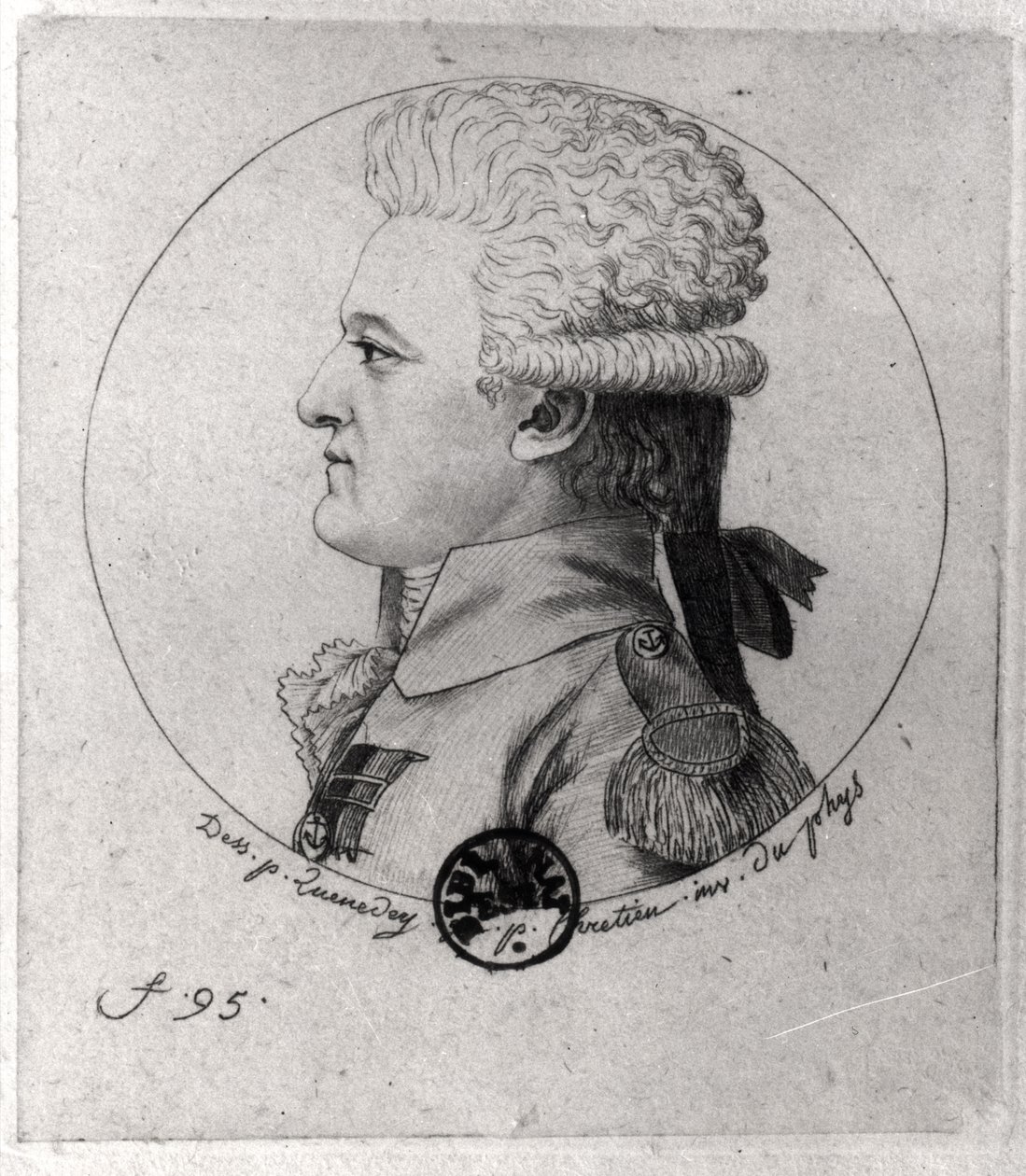 صورة لبيير تشارلز دي فيلنوف (1763-1806) ، محفورة من قبل جيل لويس كريتيان (1754-1811) بواسطة إيدمي كوينيدي