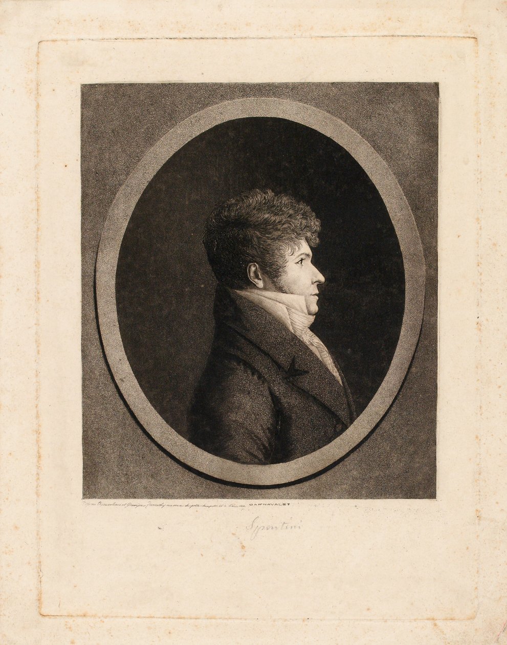 صورة للموصل والملحن Gaspare Spontini 1774-1851. بواسطة إيدمي كوينيدي