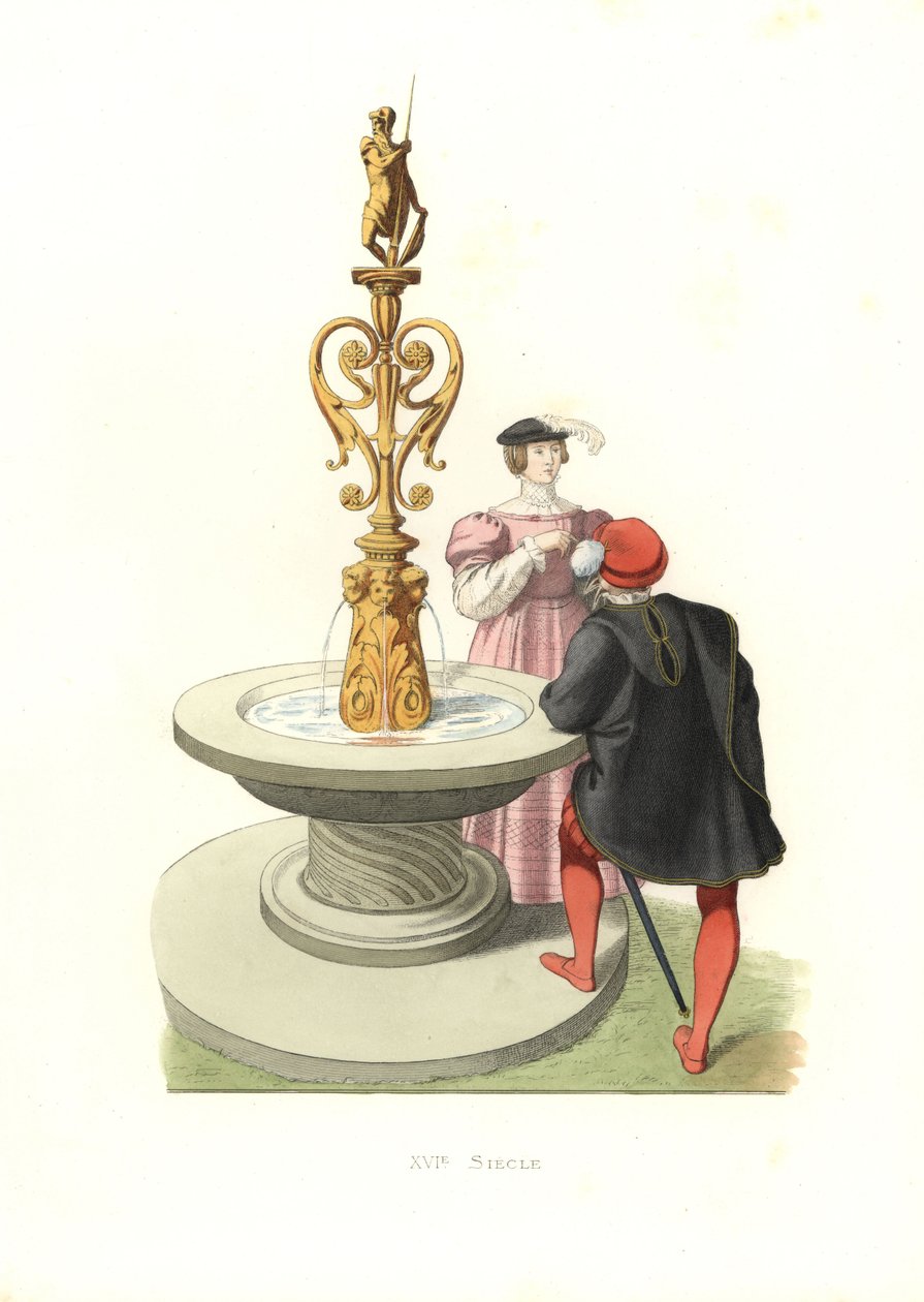 Gentleman and woman, England بواسطة ادمون ليتشيفالييه شيفينارد