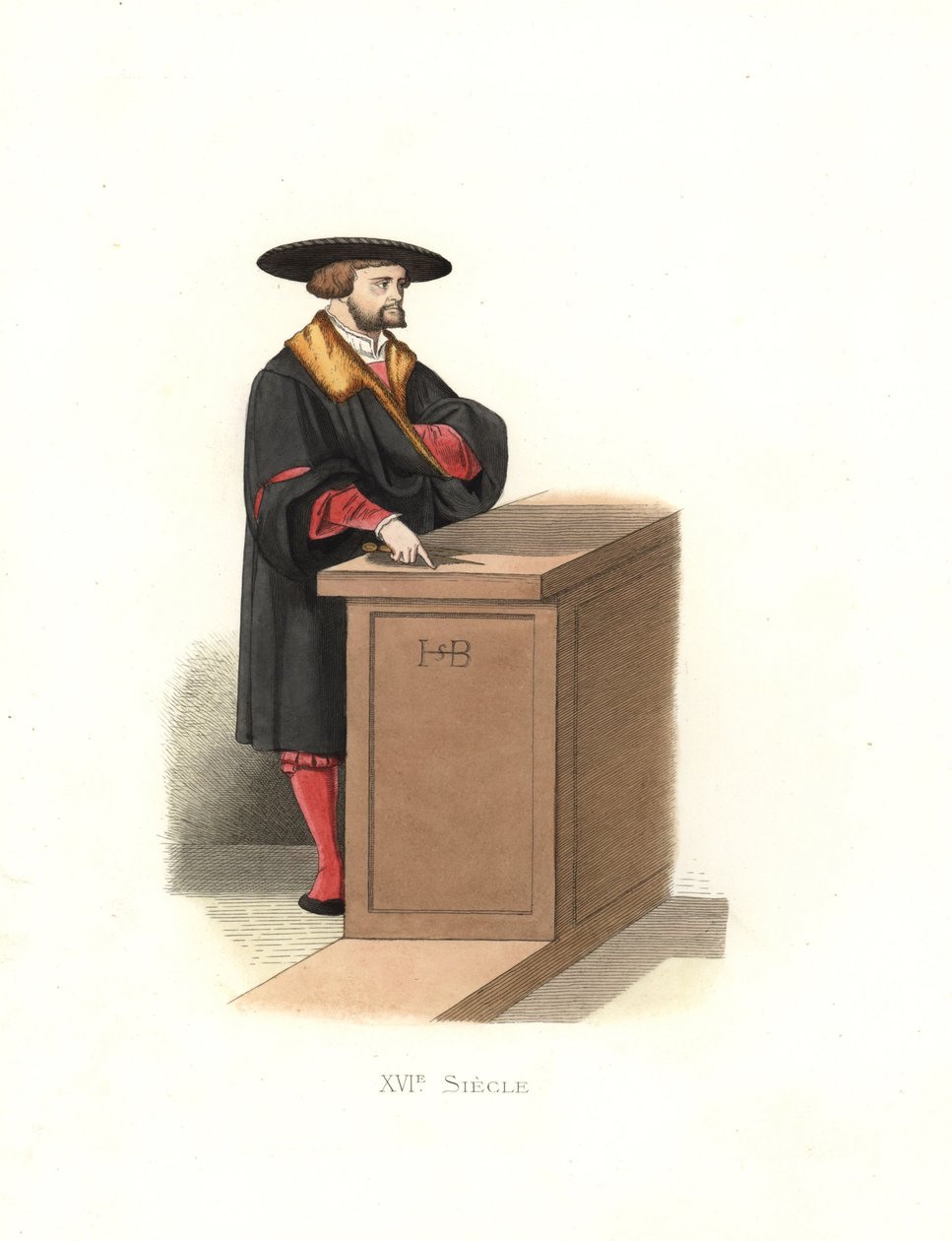 Hans Sebald Beham (1500|1550), German printmaker, engraver, painter and miniaturist. بواسطة ادمون ليتشيفالييه شيفينارد