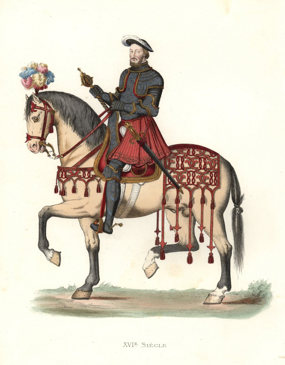 King Francis I of France (1494-1547) بواسطة ادمون ليتشيفالييه شيفينارد