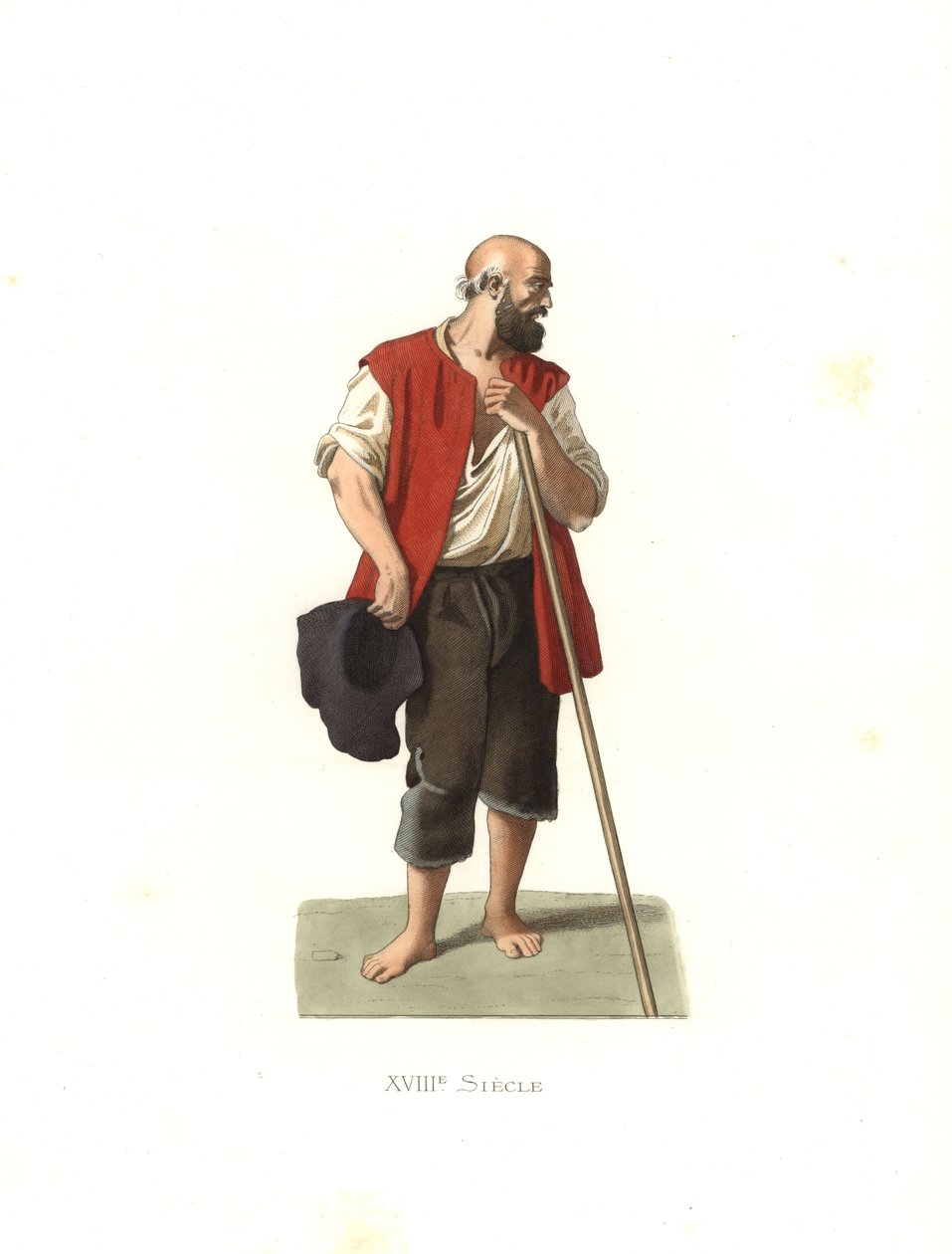 Peasant of Lombardi, Italy بواسطة ادمون ليتشيفالييه شيفينارد