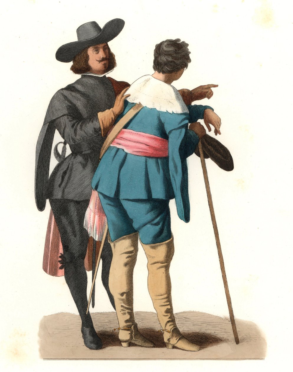Portrait of two Spanish artists بواسطة ادمون ليتشيفالييه شيفينارد