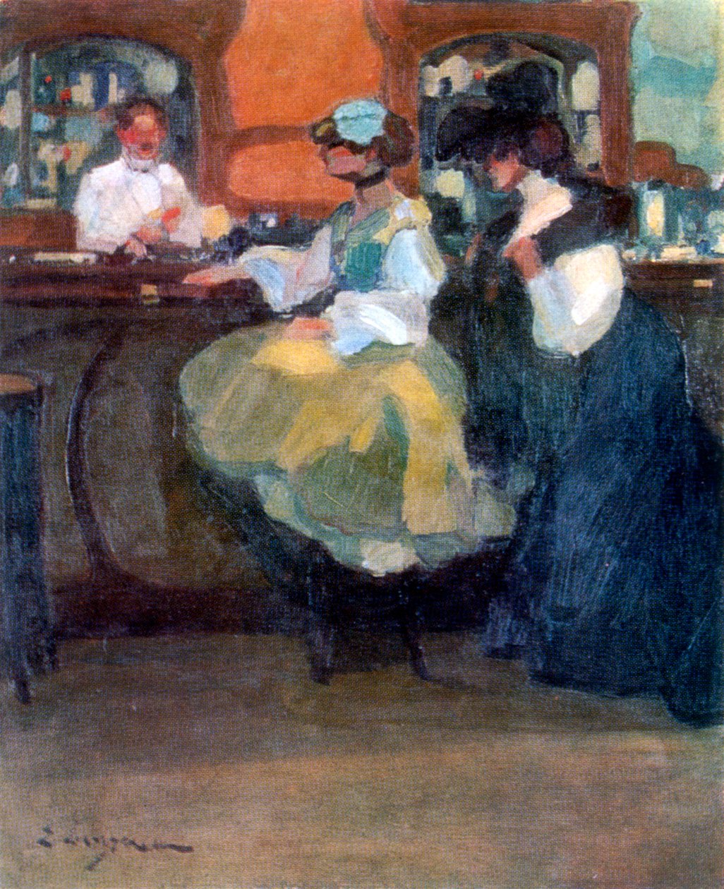 بار Tabarin ، c1905 بواسطة إدموند ليمبيرير