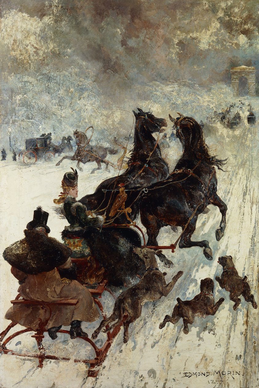 سباق الزلاجات 1877 بواسطة ادموند مورين