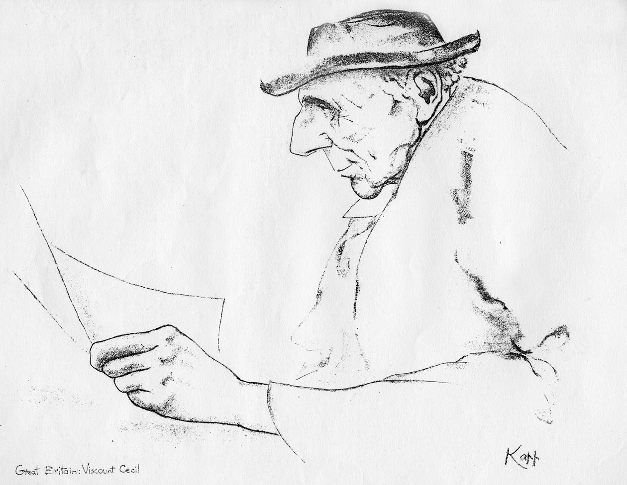 فيسكونت سيسيل ، رجل دولة بريطاني ، 1935 بواسطة إدموند كزافييه كاب