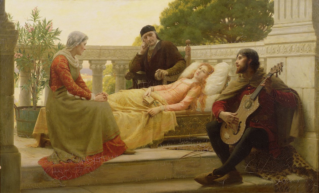 كيف أحب ليزا الملك ، 1890 بواسطة ادموند بلير لايتون