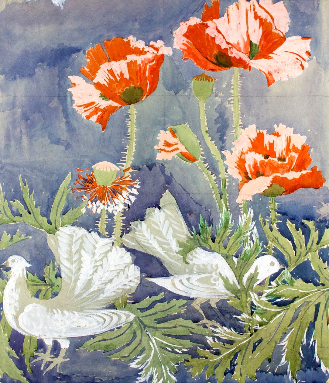 السلام c1920 (جواش على ورق) بواسطة ادموند هنتر