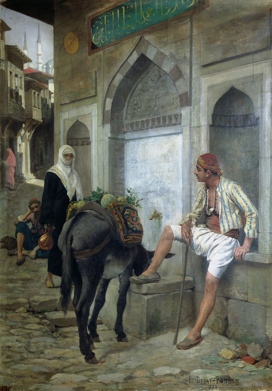 شارع في اسطنبول 1883 بواسطة إدوارد ديبات بونسان