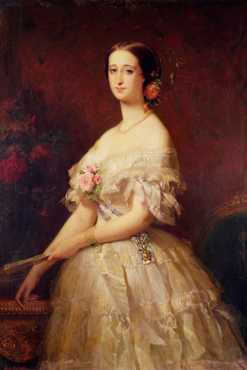 صورة الإمبراطورة أوجيني (1826-1920) 1854 بواسطة إدوارد لويس دوبوف