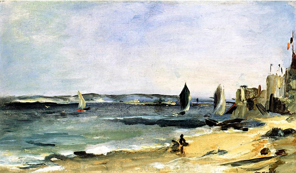 شاطئ البحر ، أركاشون ، 1871 بواسطة إدوارد مانيه