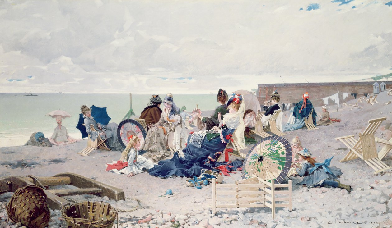 الشاطئ في Yport ، 1878 بواسطة إدوار تودوز
