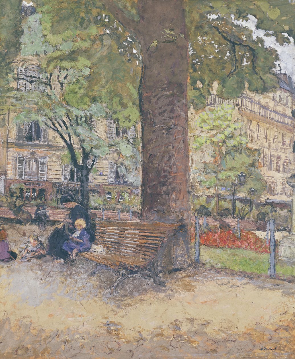 The Square at Vintimille ، ج .1925 (درجة الحرارة على الورق) بواسطة إدوارد فويلارد